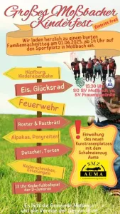 Einladung zum Kinderfest auf dem Sportplatz Moßbach