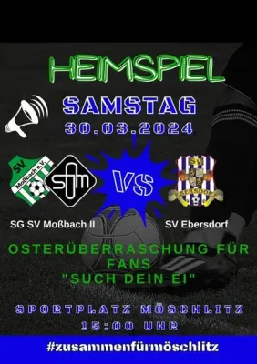 (2M) Am Samstag: Heimspiel gegen Ebersdorf - mit einer Überraschung für die Fans!