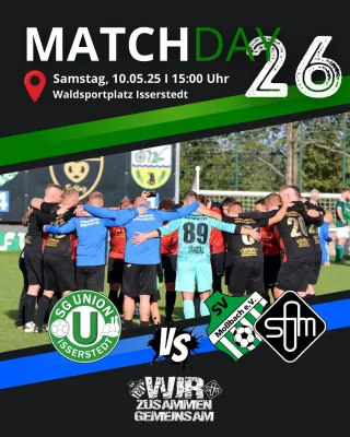 (1M) 26. Spieltag: Der Fünfte ist zu Gast beim Sechsten