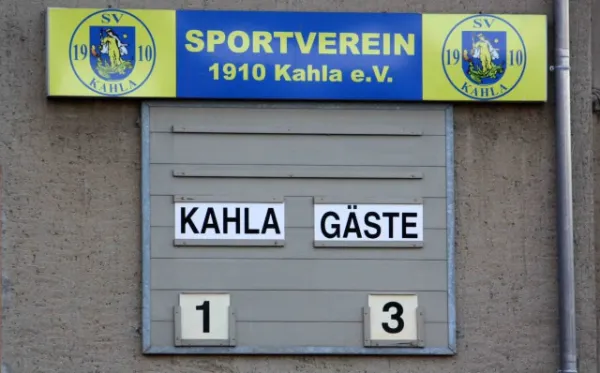 13. Spieltag SV 1910 Kahla : SV Moßbach