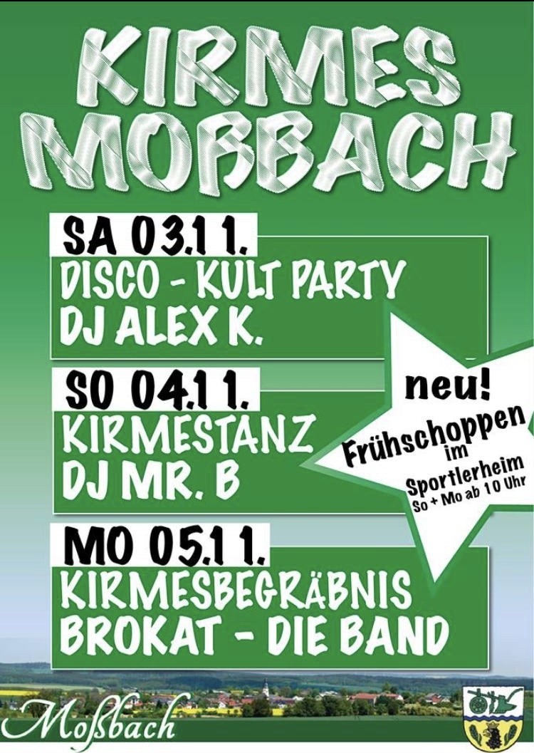 Der Countdown läuft: Auf zur Kirmes in Moßbach!