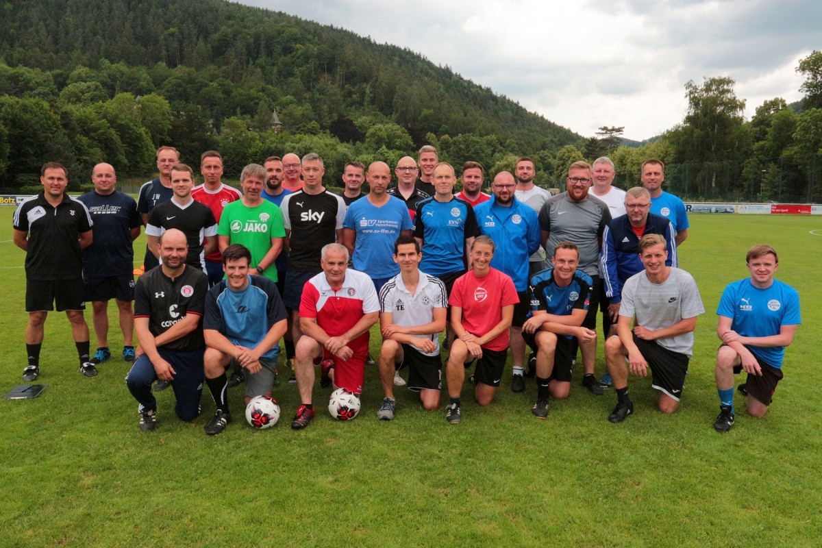 Jens Herzog zum B-Lizenz-Update in Bad Blankenburg