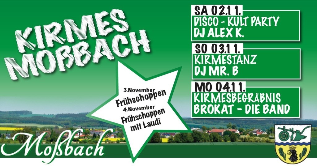 Kirmes in Moßbach - Der Countdown läuft!
