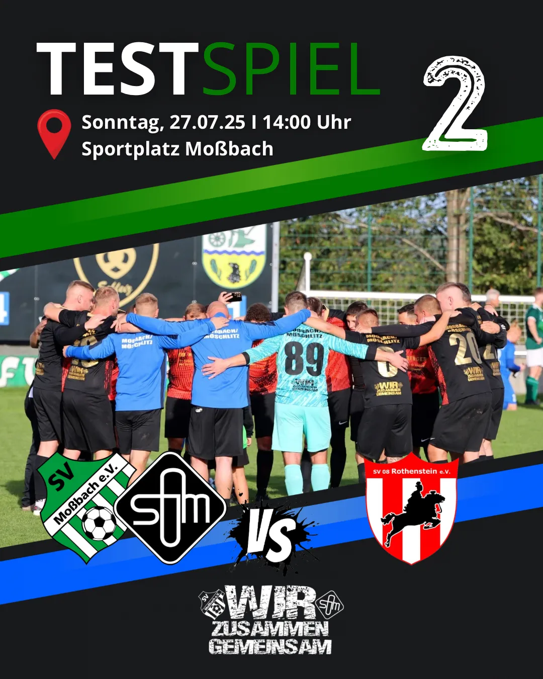 (1M) Am Sonntag kommt Rothenstein zum Testkick nach Moßbach!