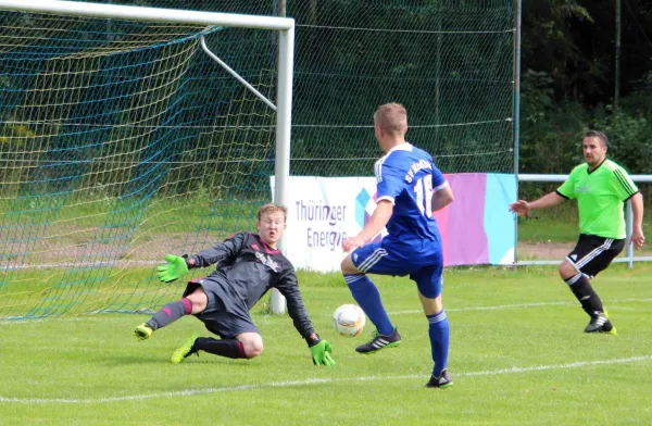 Pokal: TSV 1898 Oppurg - SV Moßbach 1:5 (0:1)