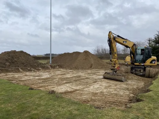 Bauprojekt Soccercourt im Jahr 2021