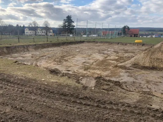 Bauprojekt Soccercourt im Jahr 2021