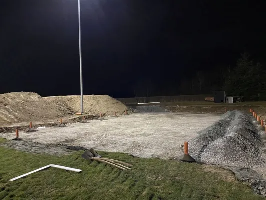 Bauprojekt Soccercourt im Jahr 2021