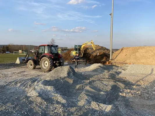 Bauprojekt Soccercourt im Jahr 2021