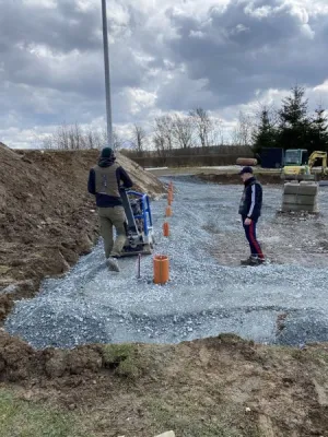 Bauprojekt Soccercourt im Jahr 2021