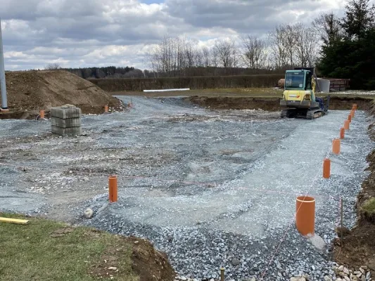 Bauprojekt Soccercourt im Jahr 2021