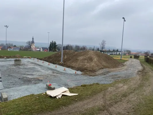 Bauprojekt Soccercourt im Jahr 2021