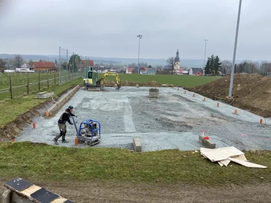 Bauprojekt Soccercourt im Jahr 2021