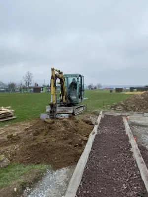 Bauprojekt Soccercourt im Jahr 2021