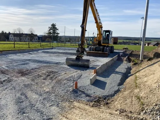 Bauprojekt Soccercourt im Jahr 2021