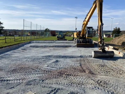 Bauprojekt Soccercourt im Jahr 2021