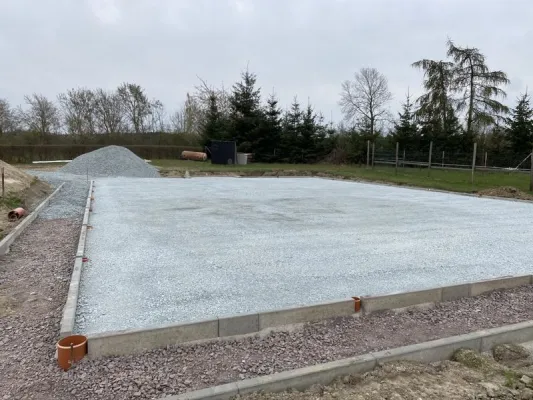 Bauprojekt Soccercourt im Jahr 2021