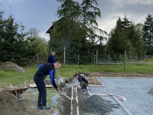 Bauprojekt Soccercourt im Jahr 2021