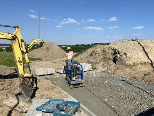 Bauprojekt Soccercourt im Jahr 2021