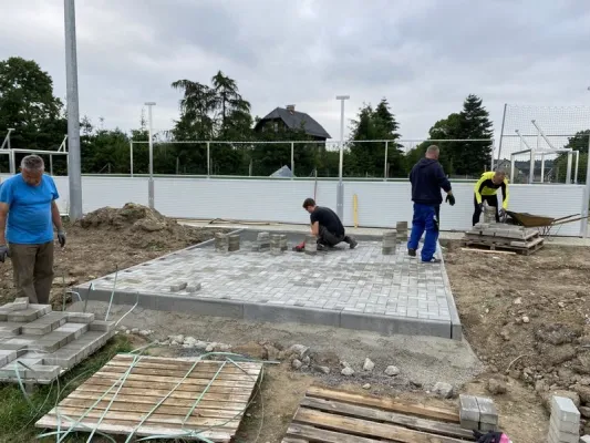 Bauprojekt Soccercourt im Jahr 2021