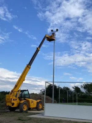 Bauprojekt Soccercourt im Jahr 2021